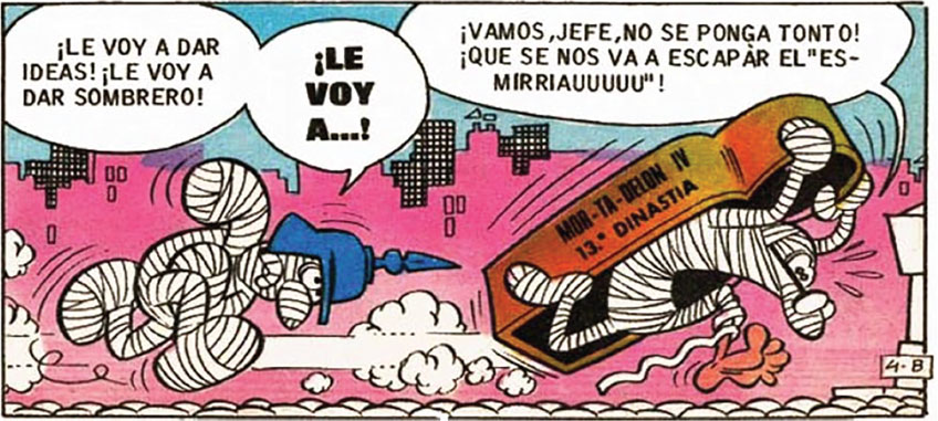 Figura 1: Vendajes de los personajes de Mortadelo y Filemón.