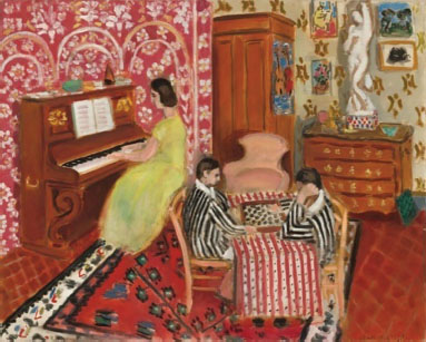 Figura 8: H. Matisse, Pianiste et joueurs d’échecs, 1924.
