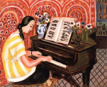 Figura 7: H. Matisse, Woman at the piano, 1925.