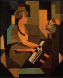 Figura 10: R. Magritte, Georgette au piano, 1923.