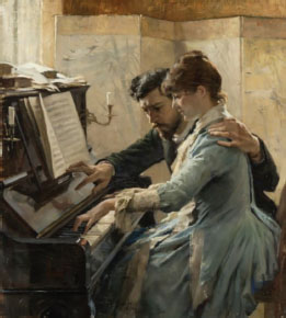 Figura 5: A. Edelfelt, At the piano, 1888.