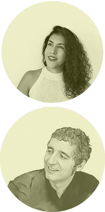 Lidia García and Pedro Cruz portraits